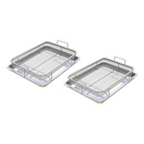 Cesta De Freidora 2 En 1 Para Horno, Acero Inoxidable, Bande