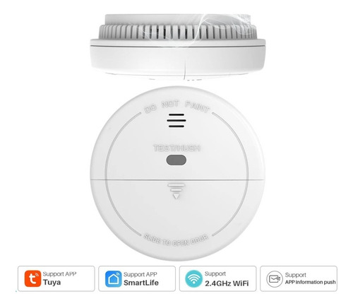 Sensor Detector De Humo Inteligente Alexa Google Proteccion