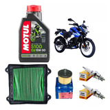 Kit Servicio Afinación Pulsar Ns160 Motul 5100 15w50