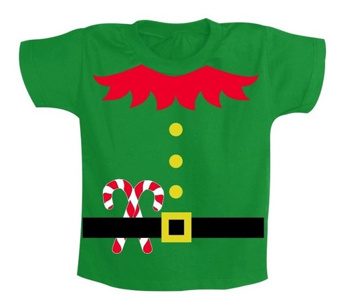 Camiseta Infantil Ajudante De Papai Noel Duende Roupa Natal