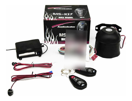 Kit Alarma Audiobahn Ms-107 Auto Seguridad Universal