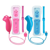 Pgyfdal 2 Packs Remote Controller And Nunchuck For Wii/wii U