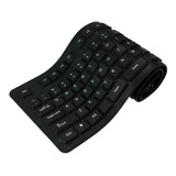 Teclado Flexível De Silicone Usb Dobrável Notebook Pc Tablet