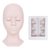 Maniquí De Entrenamiento De Maquillaje De Cabeza De Rosado