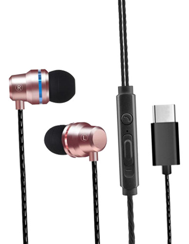 Audífonos Duraderos Usb Tipo C Con Cable Audífonos Con