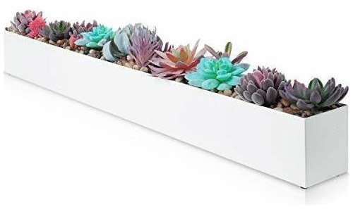 Maceta - Modern Rectangle Planter Box - 32  Metal Plante