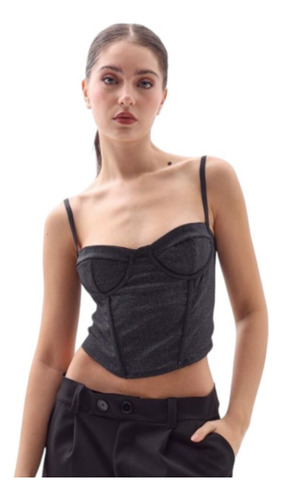 Top Corset Con Brillo Mazzy Mujer Naif_