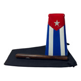 Campana Salsa Profesional Cuba Grande 21cm Con Funda Y Palo