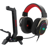 Kit Redragon Headset Zeus X 7.1 + Suporte Scepter Elite Rgb