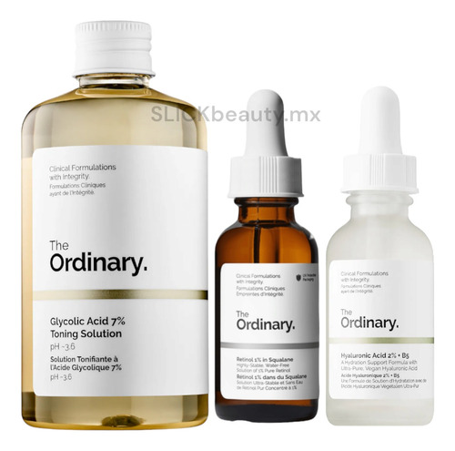 The Ordinary Retinol 1%+ Acido Glicolico+ Acido Hialuronico