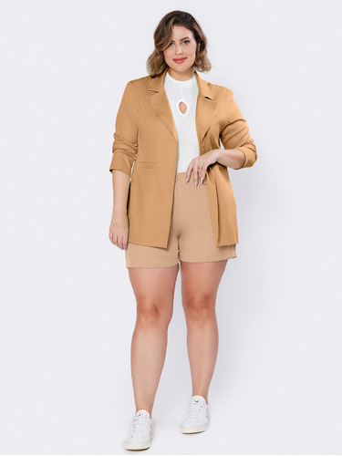 Sobretudo Plus Size Longo Feminino