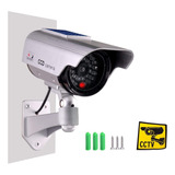 Cámara Seguridad Falsa Dummy Cam Simulación Luz Led 