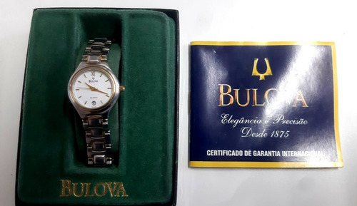 Bulova Feminino Mod. Re 2402  Na Caixa - Original