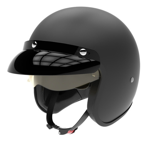 Casco Para Moto Abierto Hawk 721  Negro Classic Talle Xl 