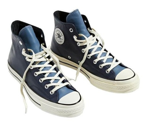 Tennis Bota Converse Cuero Azul Chuck 70s Caja