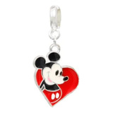 Berloque Banhado A Prata 925 Mickey Love Vivara Pandora 