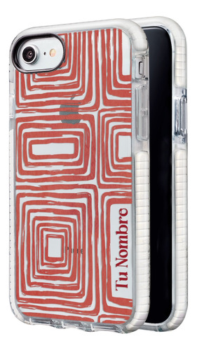 Funda Para iPhone Mujer Abstracto Personalizada Tu Nombre