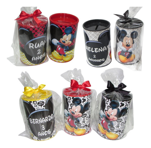 19 Cofrinhos Personalizados - Mickey - Qualquer Tema 