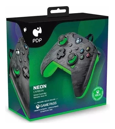 Control Xbox One Pdp Neon Carbón Series S/x Pc