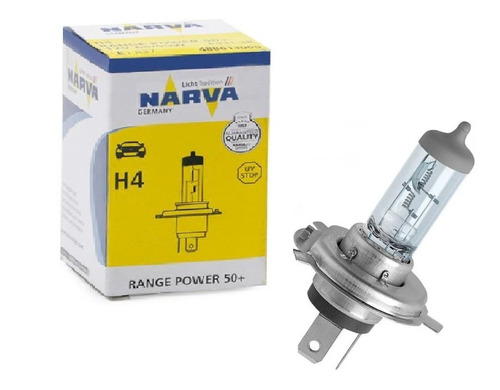 Lampara H4 Narva Range Power Blue+ 12v 60/55w ( Blue Vision)