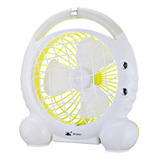 Ventilador Potente De Escritorio Portátil Y Lampara Luz Led Cantidad De Aspas 3 Color De Las Aspas Blanco Diámetro 22 Cm Material De Las Aspas Plástico