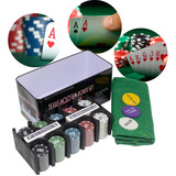 Kit De Poker Com 200 Fichas Cassino Royale Iniciante Texas