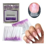 Kit De 100 Fibras De Vidro Para Extensao De Manicure