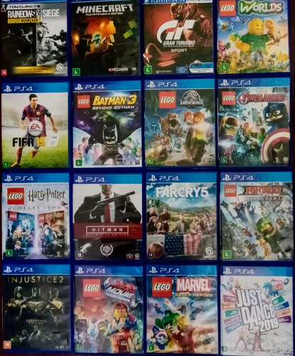 Jogos Para Ps4 Usados - Lote 16 Jogos - Foto