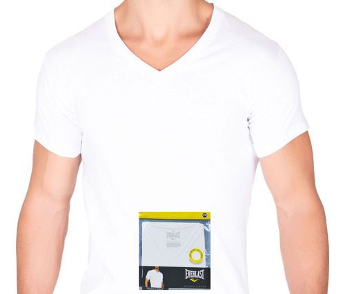 5 Playera Everlast Camiseta Ultra Soft Premium Negro Blanco