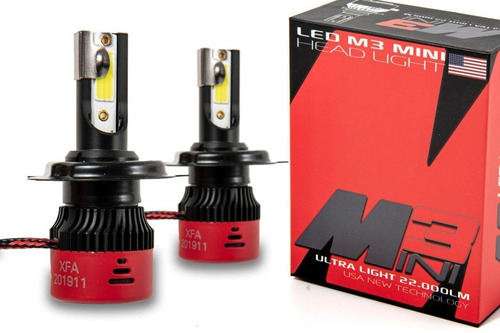 Kit Mini Cree Led M3 22.000 Lm  H1 H3 H7 H11 9006 Chip Usa