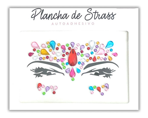 Strass Face Stickers Cristales Glitter Rostro Ojos Festival