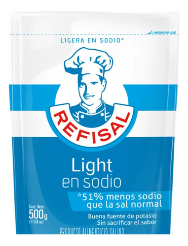 Sal Ligera En Sodio 500g + 20g - g a $18990