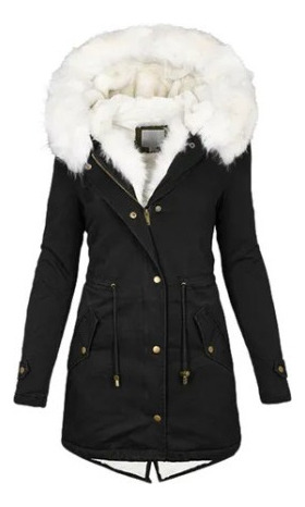 Parka, Casaco Acolchoado De Pelúcia For Mujer