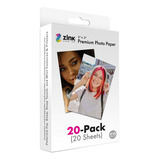 Papel Fotográfico Instantáneo, Zink Polaroid 2 X 3 (pack 20) Color Blanco