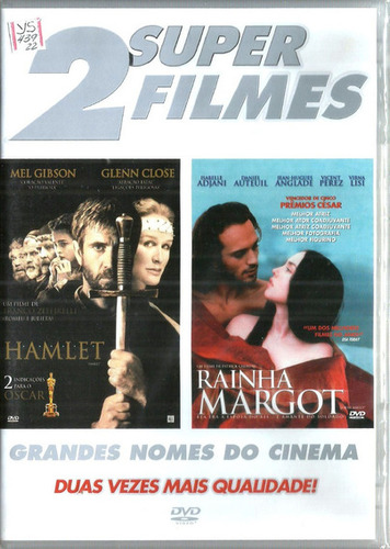 Hamlet E Rainha Margot Dvd Original Lacrado