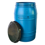 Tambor De Lixo Tonel Grande 220 Litros Azul Polietileno Eco