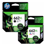 Kit Cartuchos Hp 662 Xl Originales Negro+tricolor Oferta!