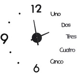 Reloj Deco Gigante Español 3d