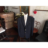 Ralph Lauren Blazer 100 % Lana Fina Botones Dorados