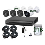 Kit Cctv Dahua 4 Cam Bullet 2mpx 4mpx Microfono Integ 1tb 