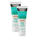 Kit 2 Protetor Solar Neutrogena Oily Skin Pele Morena Fps 70