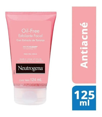  Exfoliante Facial Neutrogena Oil Free Anti Acné 124 Ml