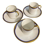 Juego De 3 Tazas De Cafe Con Plato Hutschenreuther Bavaria