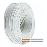 Cable Bipolar Paralelo Blanco 2x1mm X 20 Metros