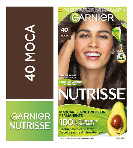 Coloracion Nutrisse Clasico Tono 40 Moca Nutrisse