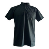 Kit 3 Camisa Polo Masculina Poliéster M/g/gg/ Preto Br Azul