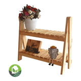 Mueble Jardín Jardinera Plegable En Madera Pino 60 X 50 Cm