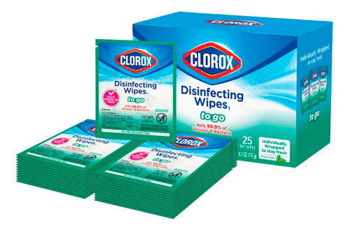 Clorox Toallitas Desinfectantes Sin Blanqueador 25pzas I05