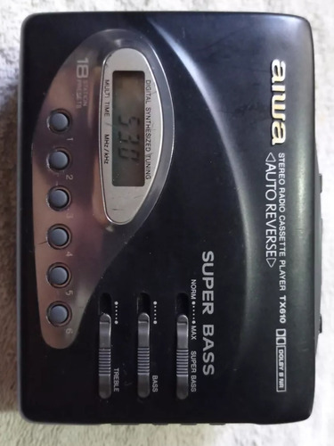 Walkman Aiwa Hs-tx610 Con Ecualizador Y Dolby Autoreverse