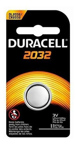 Duracell Dl-2032bk1 - Pilas De Botón De Litio De Larga Durac